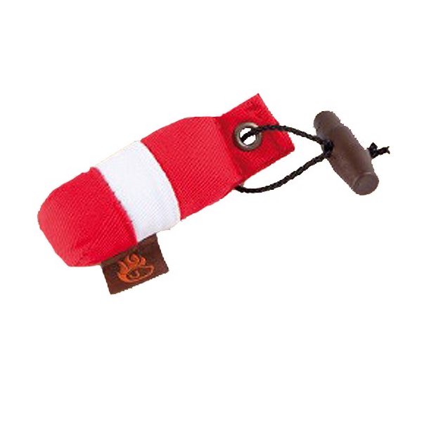 Firedog Dummy Nøglering rød/hvid